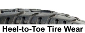 Volkswagen CC Heel-to-Toe or Heel and Toe Tire Wear